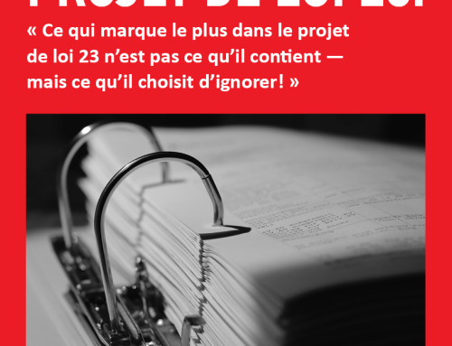 Mémoire projet de loi 23