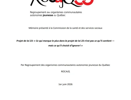 Mémoire projet de loi 23